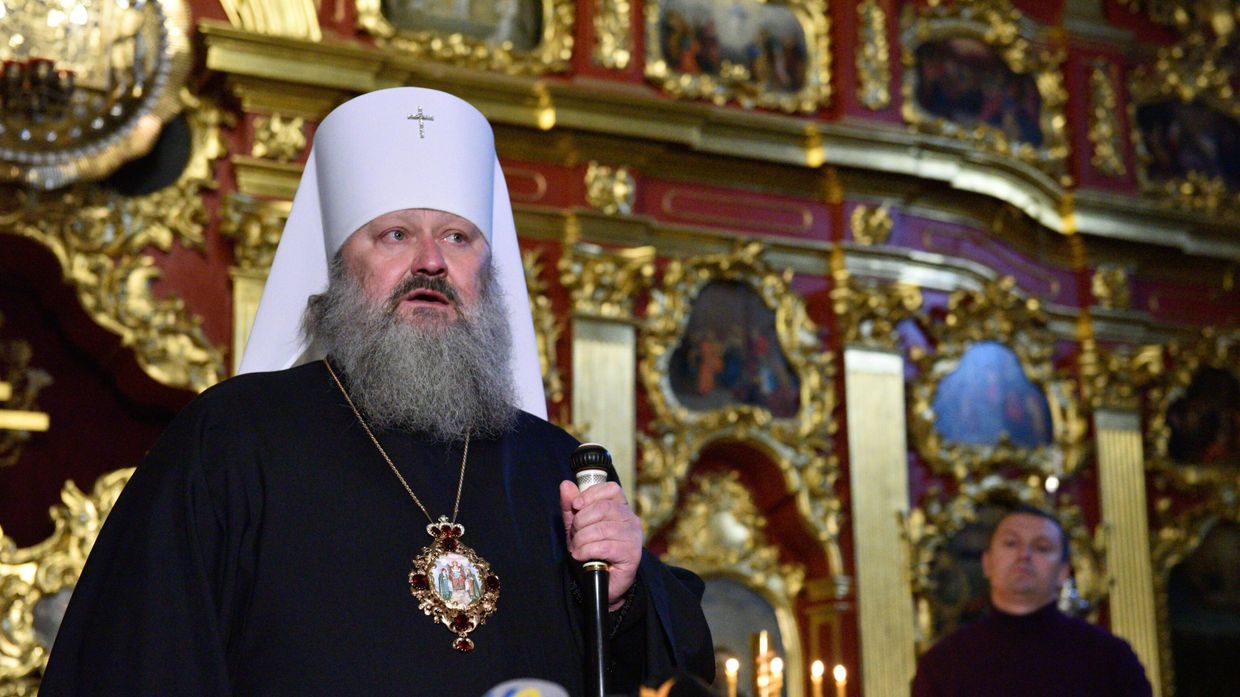 Брифинг митрополита УПЦ Павла после обыска СБУ