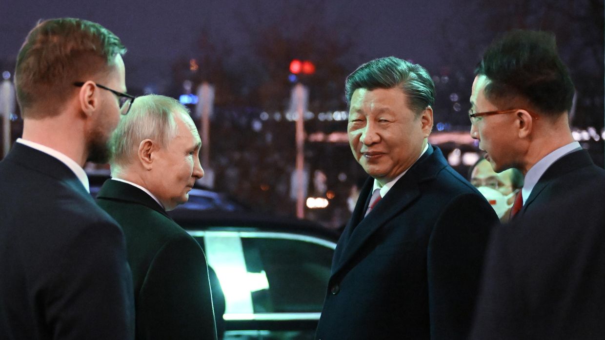 Встреча президента РФ В. Путина и председателя КНР Си Цзиньпина