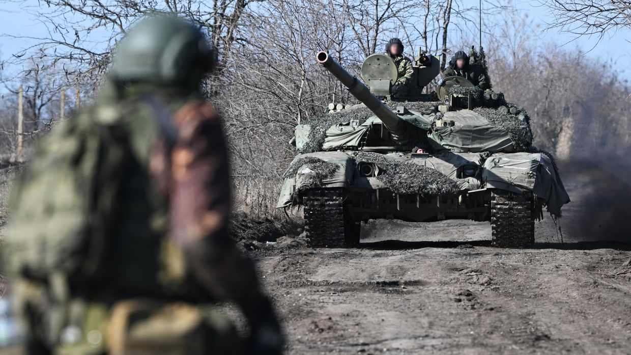 Танк Т-90М Прорыв на позициях в южном секторе спецоперации