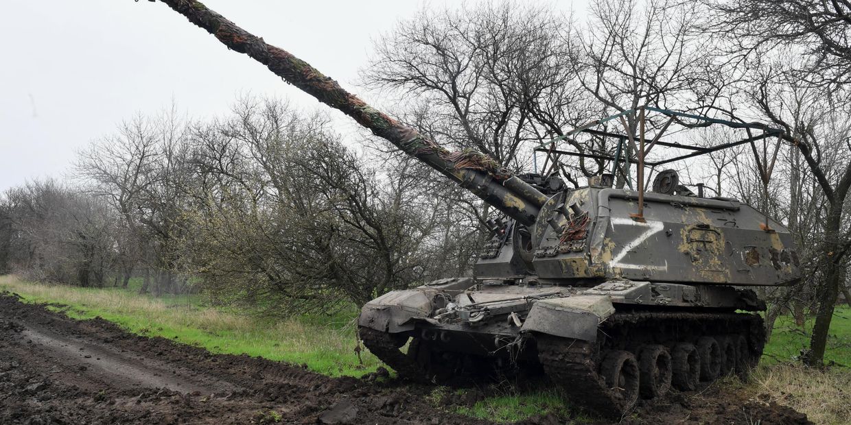 Боевая работа САУ Мста-С в Южном секторе СВО