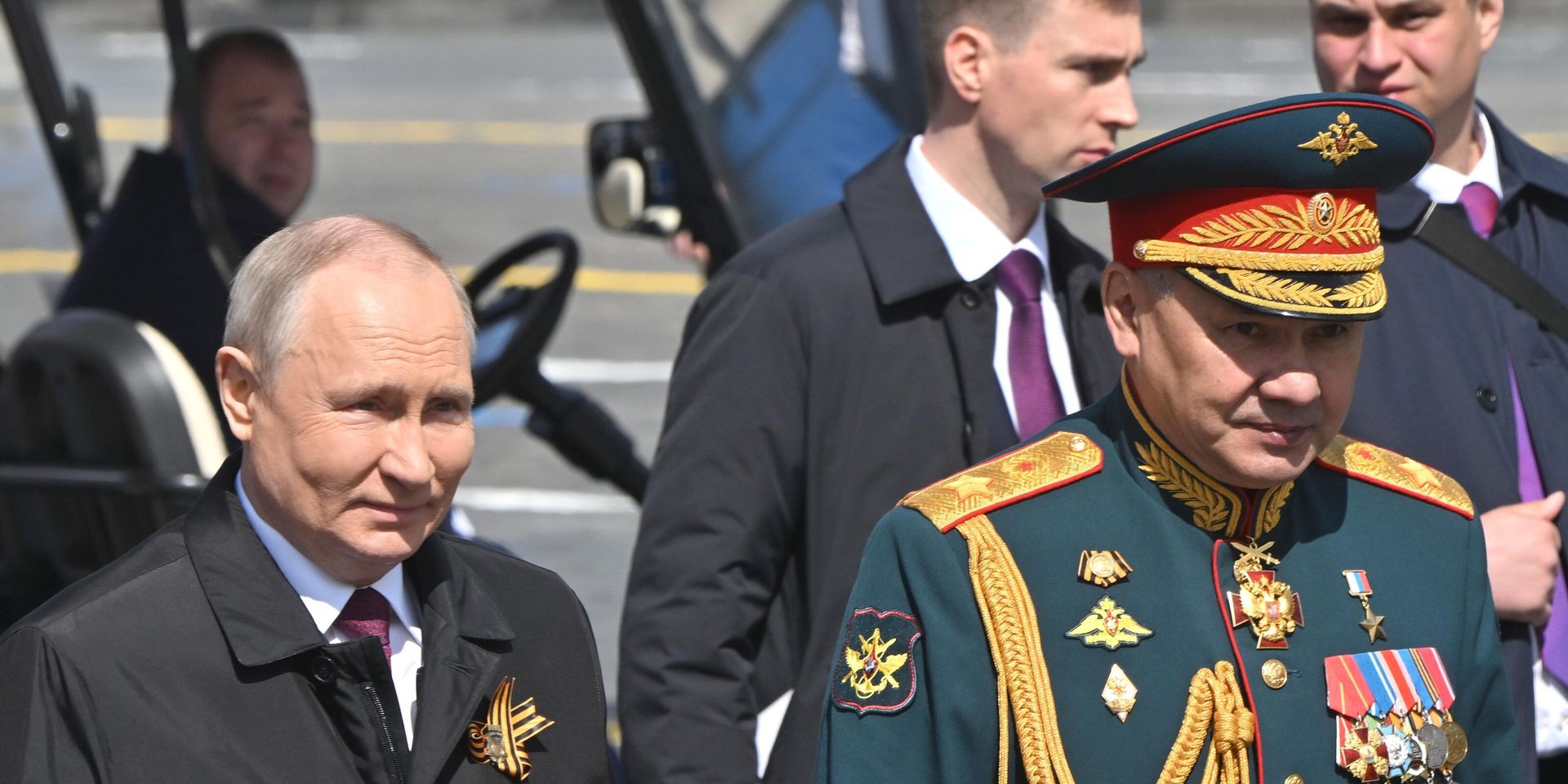 Президент РФ В. Путин и председатель правительства М. Мишустин на параде Победы в Москве - ИноСМИ, 1920, 03.05.2024