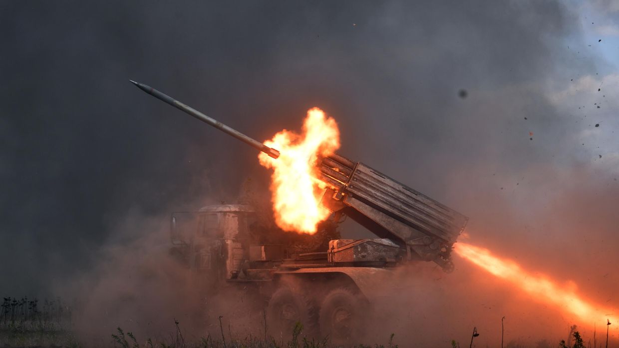 Боевая работа расчетов РСЗО Торнадо-Г 1-й гвардейской танковой армии ЗВО в ЛНР