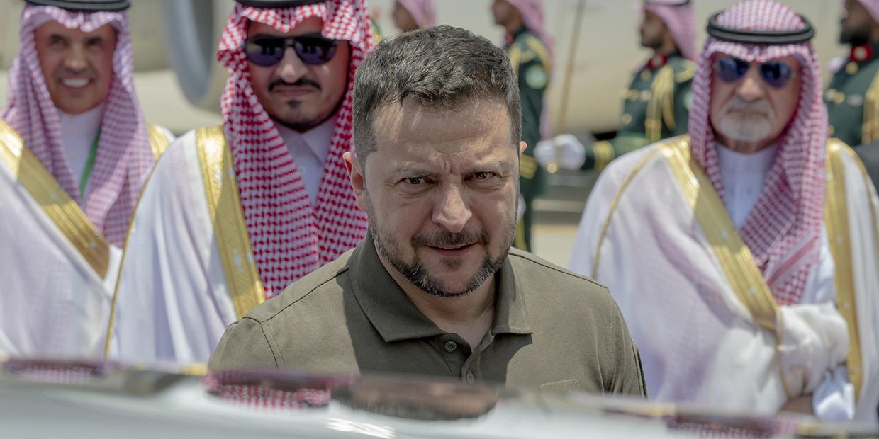Президент Украины Владимир Зеленский во время визита в Саудовскую Аравию. 19 мая 2023 года.