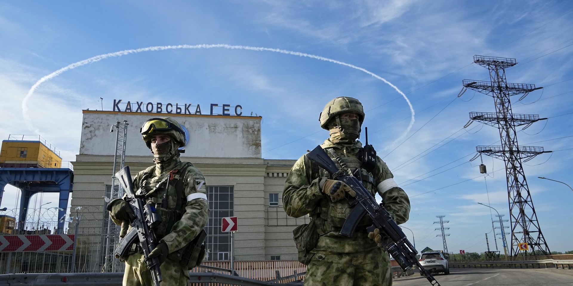 Российские войска охраняют территорию Каховской ГЭС, расположенной в Херсонской области. Пятница, 20 мая, 2022 год - ИноСМИ, 1920, 07.06.2023