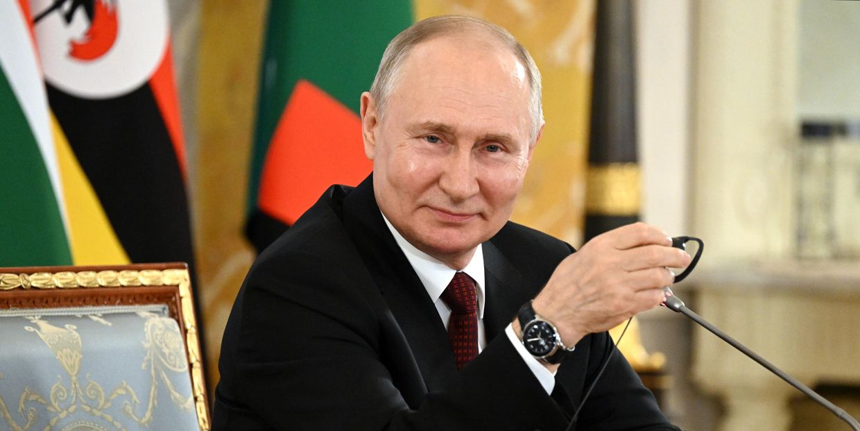 Президент РФ В. Путин принял лидеров ряда африканских государств