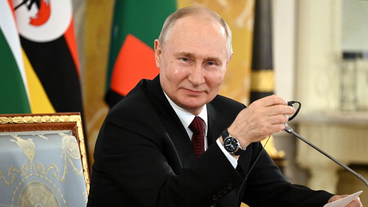 Президент РФ В. Путин принял лидеров ряда африканских государств