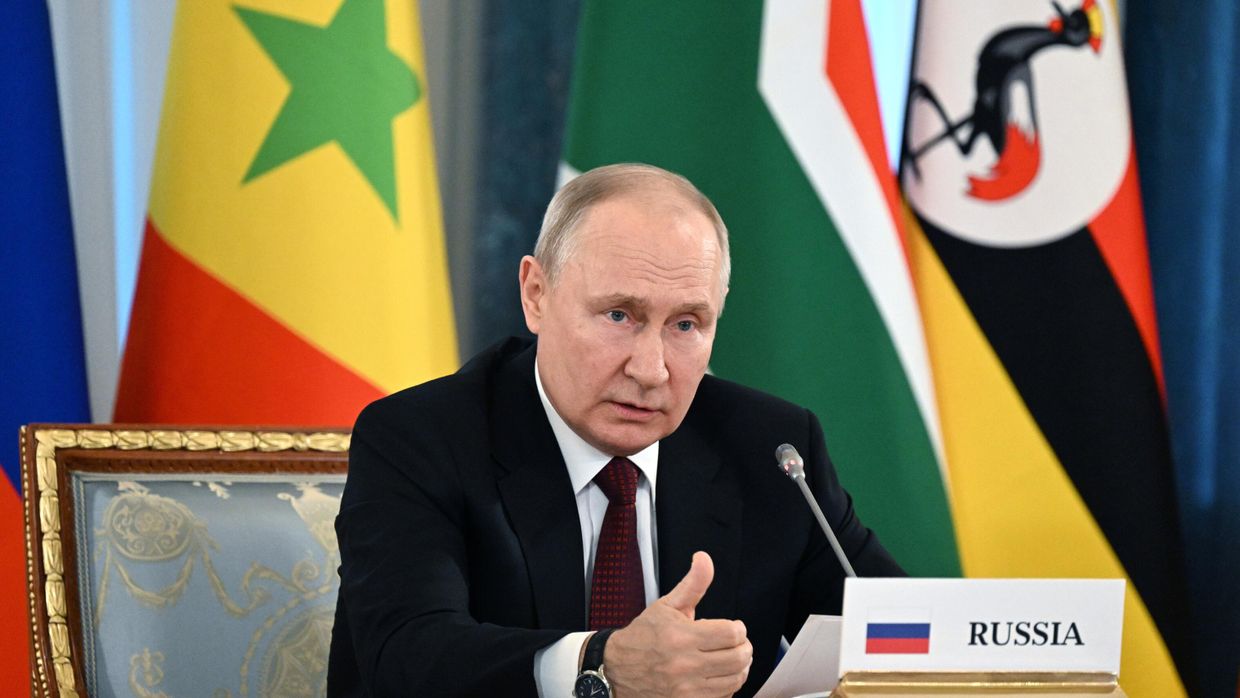 Президент РФ В. Путин принял лидеров ряда африканских государств