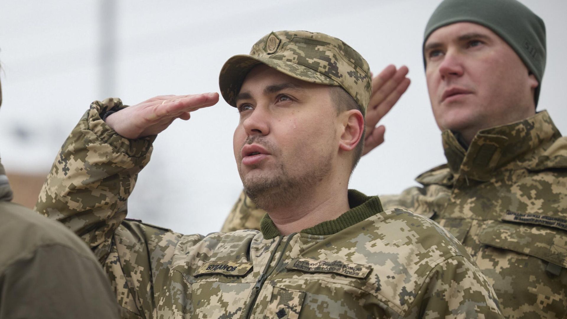 Генерал-майор Кирилл Буданов, начальник Главного управления разведки Министерства обороны Украины (в центре), присутствует на памятном мероприятии по случаю годовщины конфликта между Россией и Украиной в Киеве, Украина, пятница, 24 февраля 2023 года. - ИноСМИ, 1920, 06.02.2024