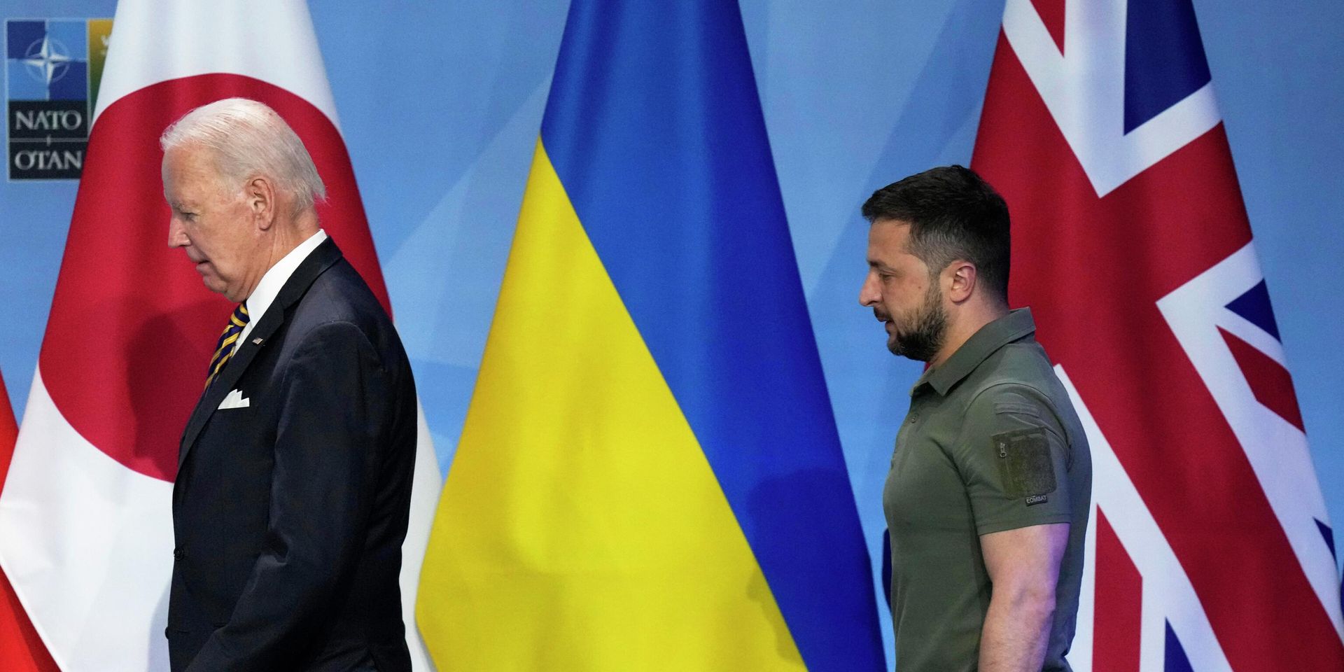 Президент США Джо Байден и президент Украины Владимир Зеленский на саммите НАТО в Вильнюсе - ИноСМИ, 1920, 18.08.2023