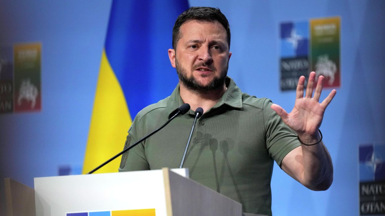 Президент Украины Владимир Зеленский на саммите НАТО в Вильнюсе