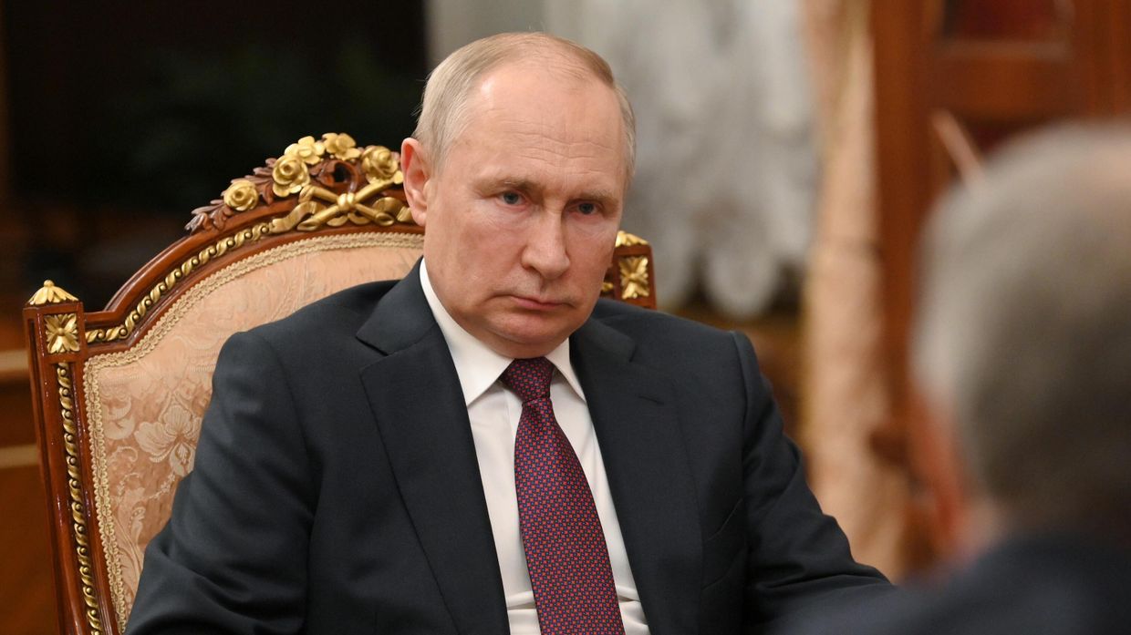 Встреча президента РФ В. Путина и спикера Госдумы В. Володина