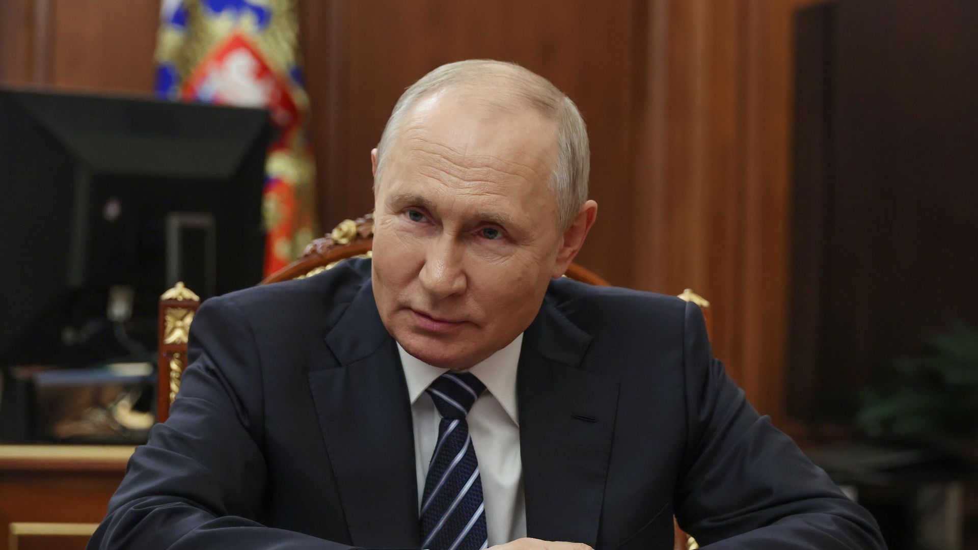 Встреча президента РФ В. Путина и врио губернатор Омской области В. Хоценко - ИноСМИ, 1920, 29.08.2023