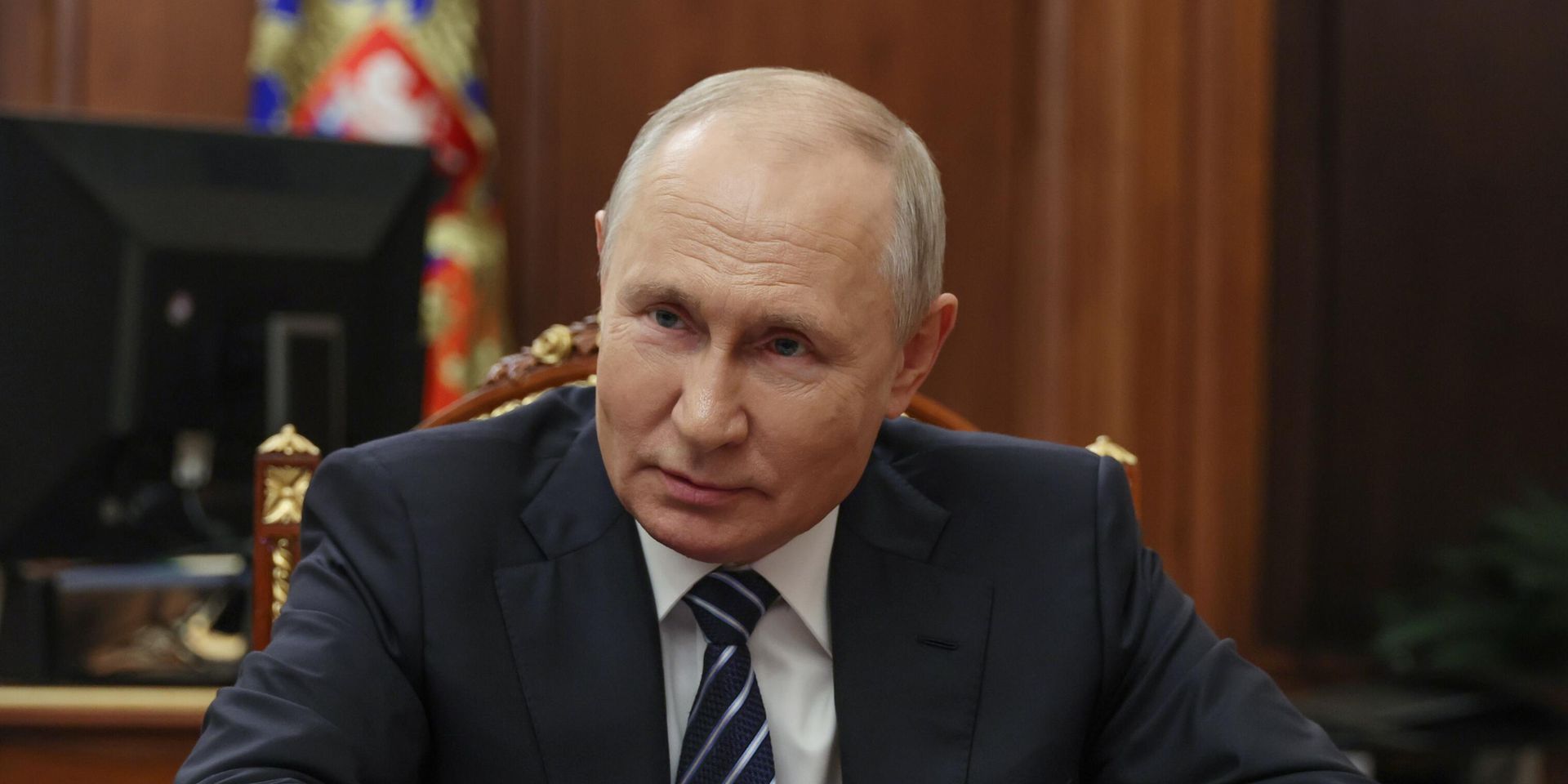 Встреча президента РФ В. Путина и врио губернатор Омской области В. Хоценко - ИноСМИ, 1920, 29.08.2023