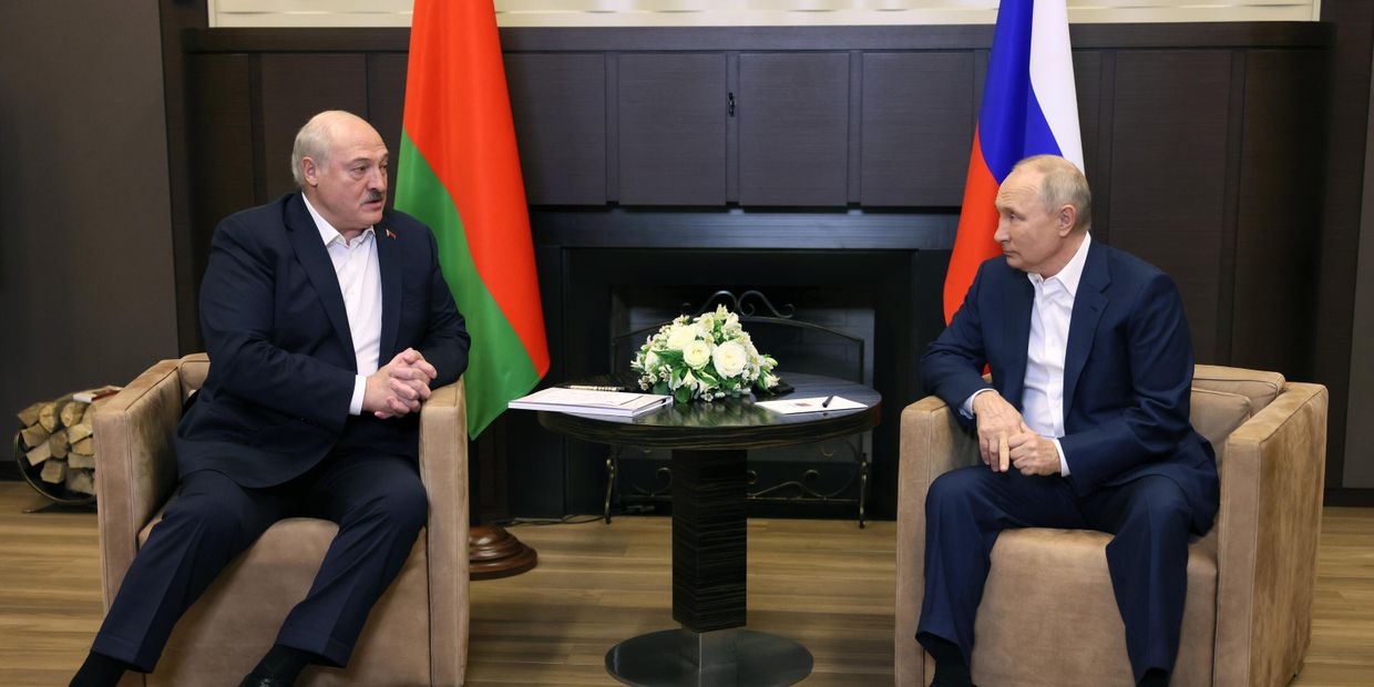 Встреча президента РФ В. Путина с президентом Белоруссии А. Лукашенко