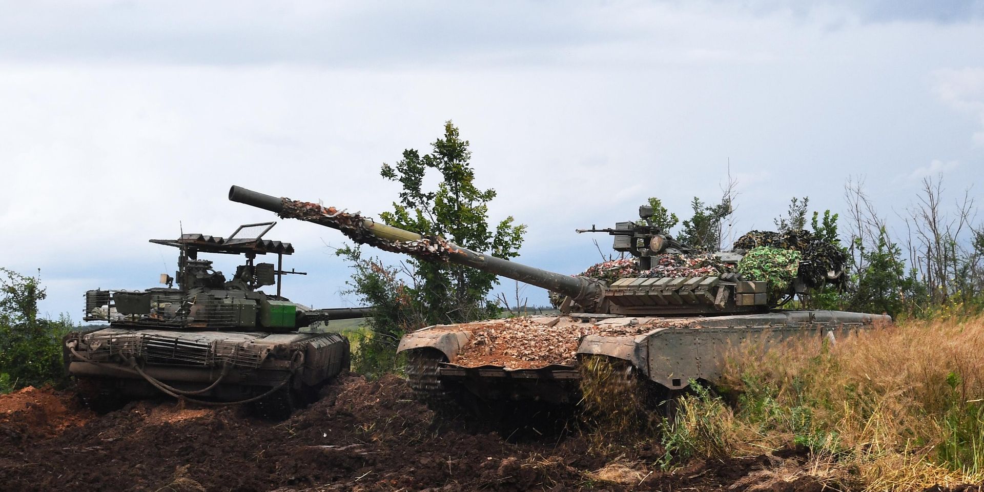 Танки Т-80 военнослужащих 200 мотострелковой бригады Южной группы войск под Соледаром - ИноСМИ, 1920, 06.01.2024