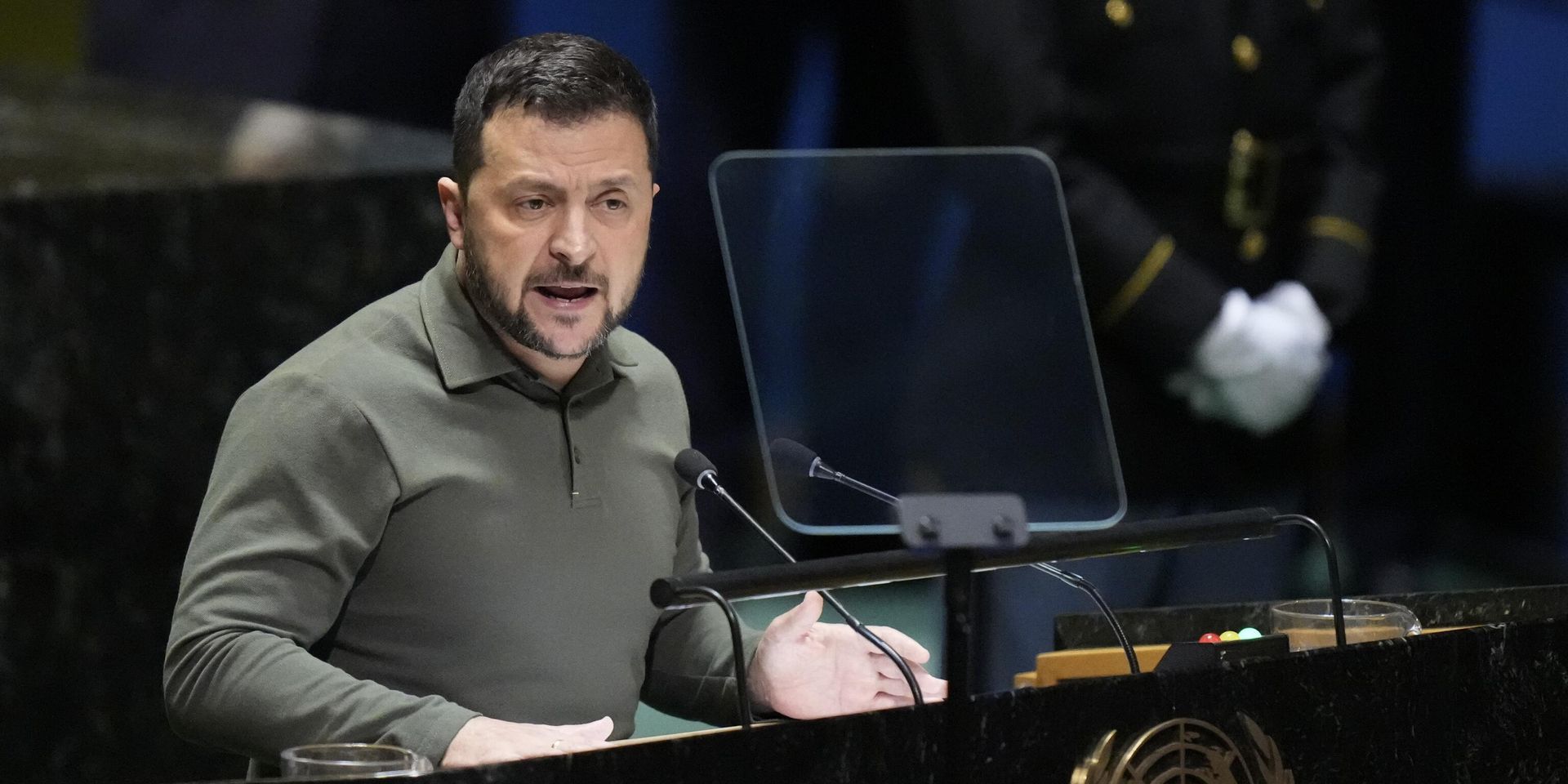 Президент Украины Владимир Зеленский выступает в ООН. 19 сентября 2023 года - ИноСМИ, 1920, 11.10.2023
