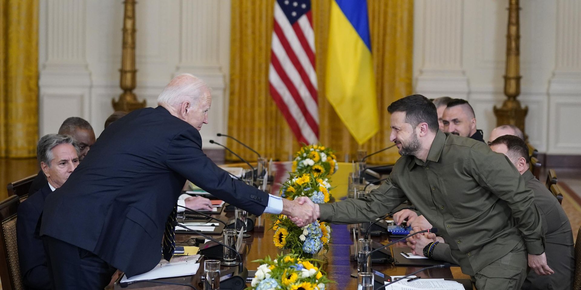 Президент Украины Владимир Зеленский во время встречи с президентом США Джо Байденом в Белом доме. 21 сентября 2023 года - ИноСМИ, 1920, 27.11.2023