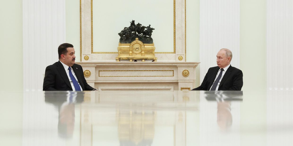 Встреча президента РФ В. Путина с премьер-министром Ирака М. ас-Судани 