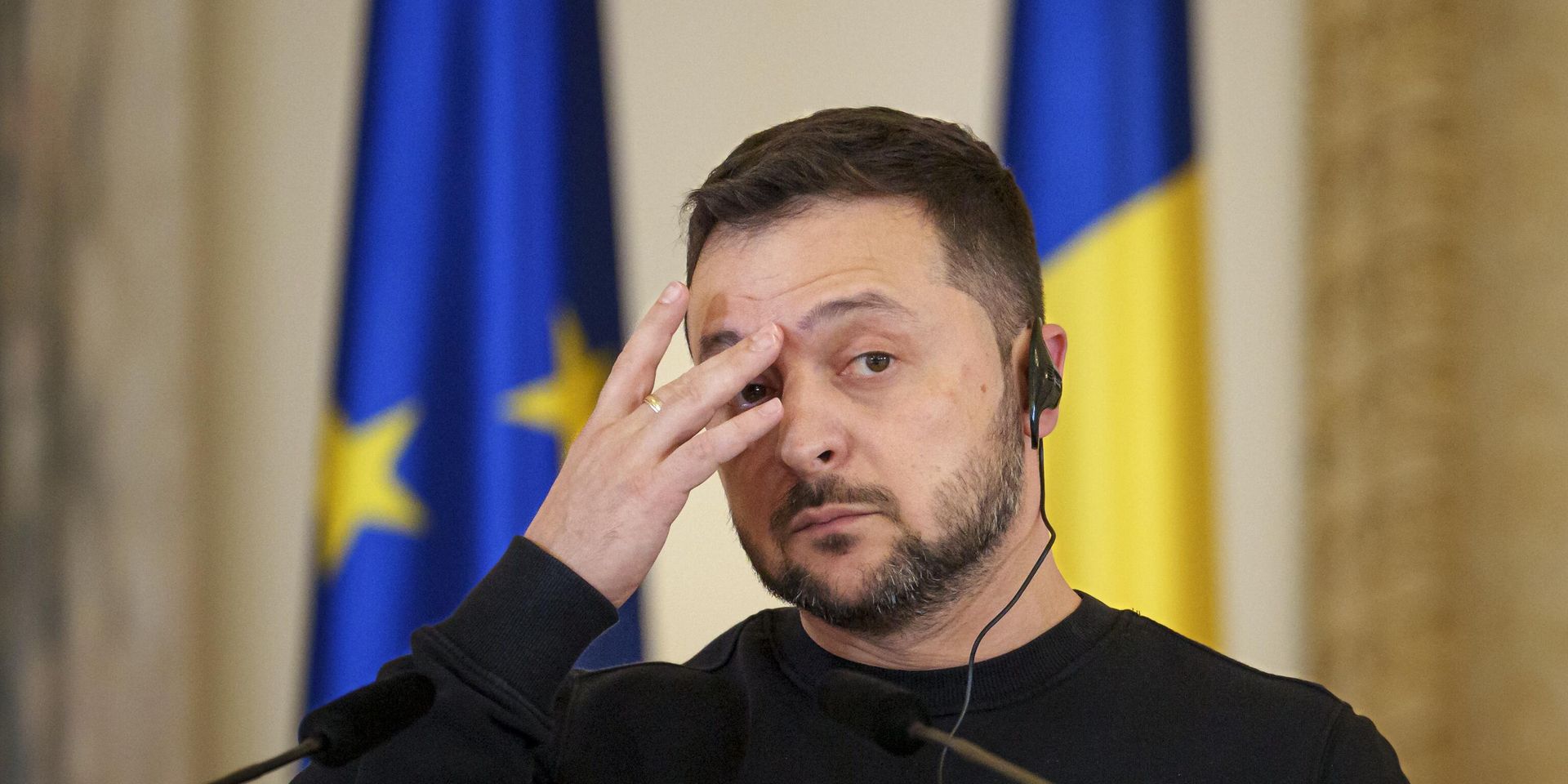 Президент Украины Владимир Зеленский во время визита в Румынию - ИноСМИ, 1920, 18.11.2023
