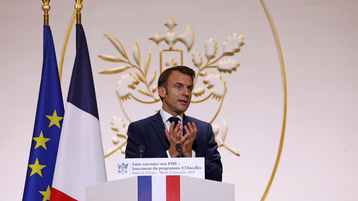 Президент Франции Эммануэль Макрон