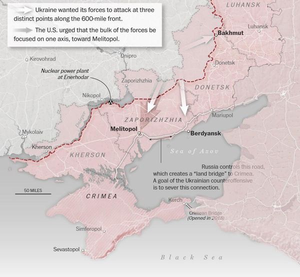Карта СВО / Источники: Institute for the Study of War, AEI’s Critical Threats Project
