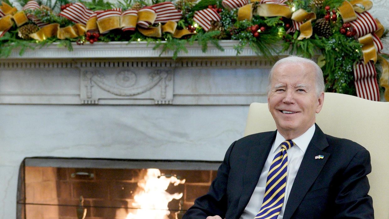 Президент США Джо Байден во время встречи с президентом Украины Владимиром Зеленским