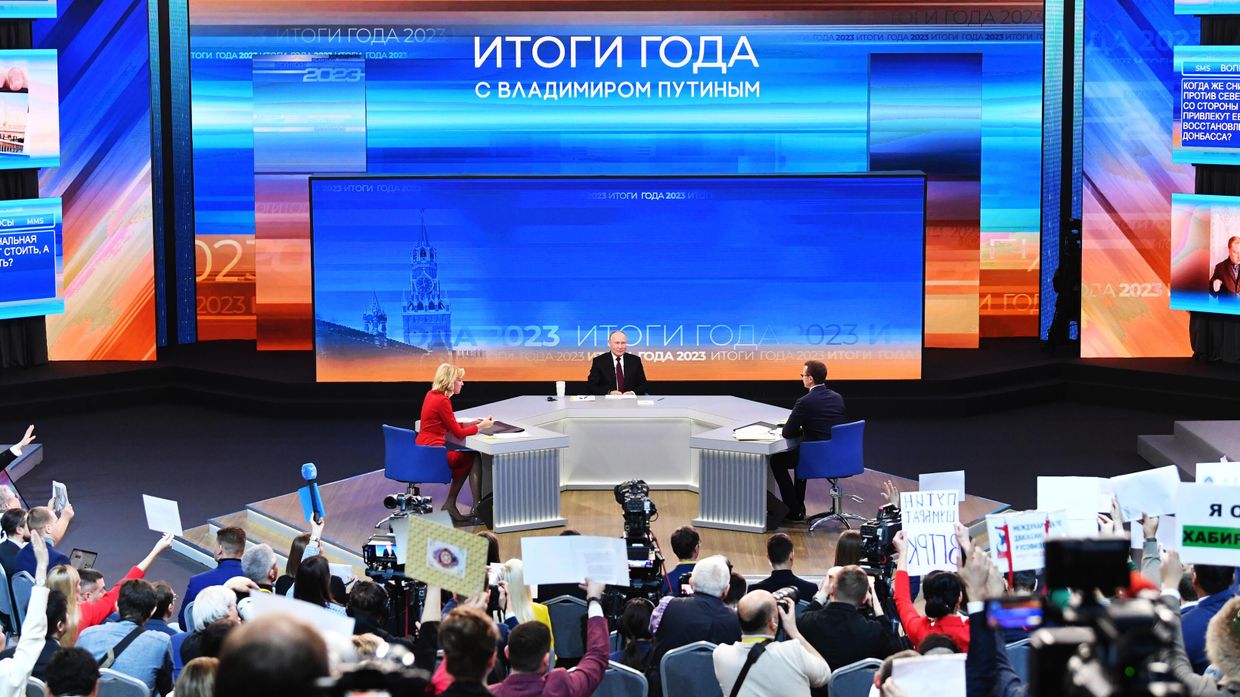 Прямая линия и большая пресс-конференция президента РФ В. Путина