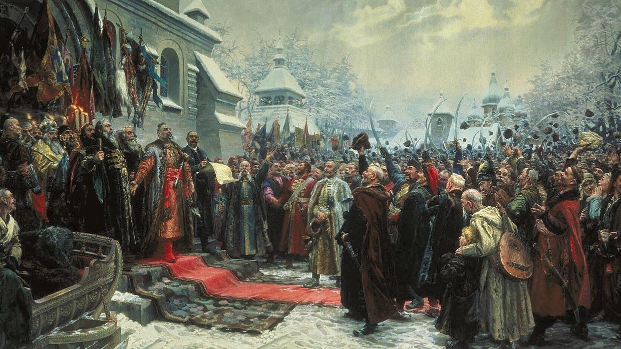 Переяславская Рада. Картина Репина