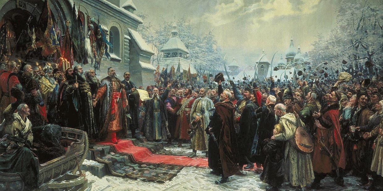 Переяславская Рада. Картина Репина
