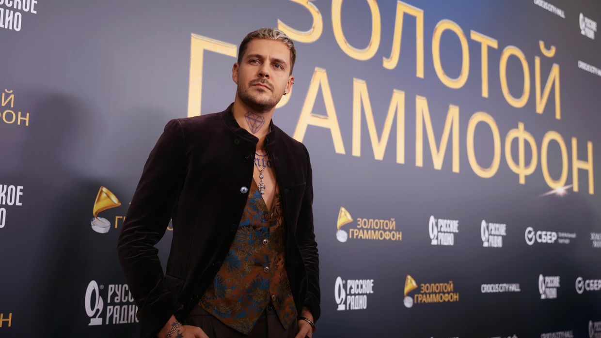Актер Милош Бикович на XXVIII Церемонии вручения национальной музыкальной Премии Золотой Граммофон