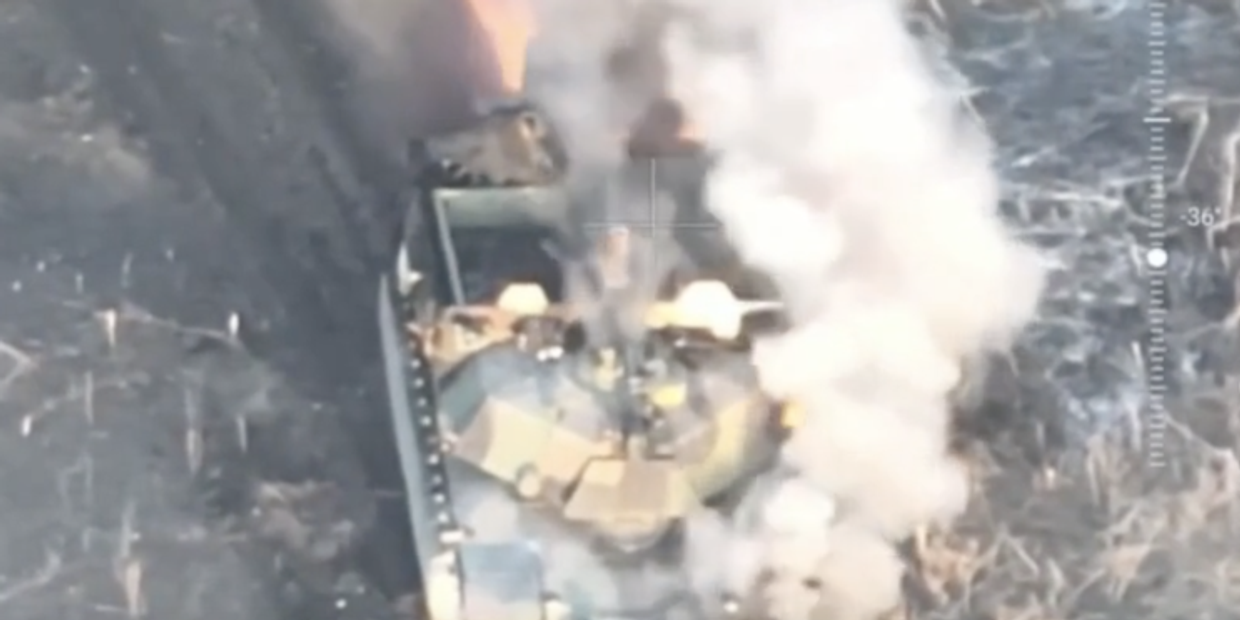 Уничтожение M1A1 Abrams на Украине