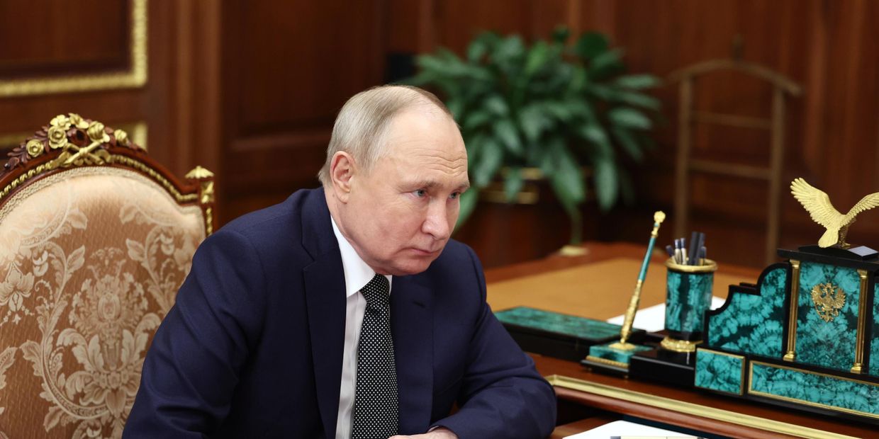 Встреча президента РФ В. Путина с мэром Москвы С. Собяниным