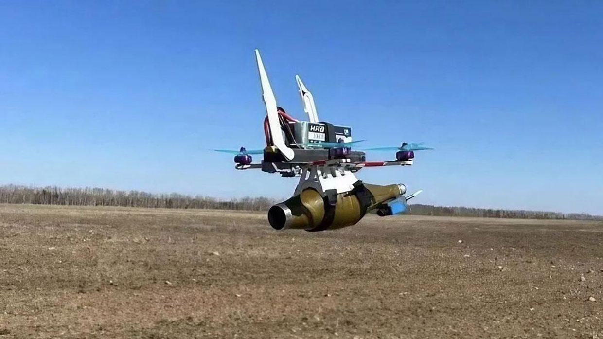 FPV-дрон Упырь с боевой нагрузкой