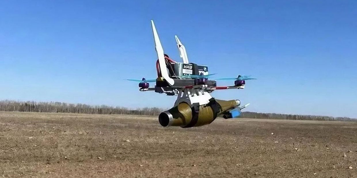FPV-дрон Упырь с боевой нагрузкой