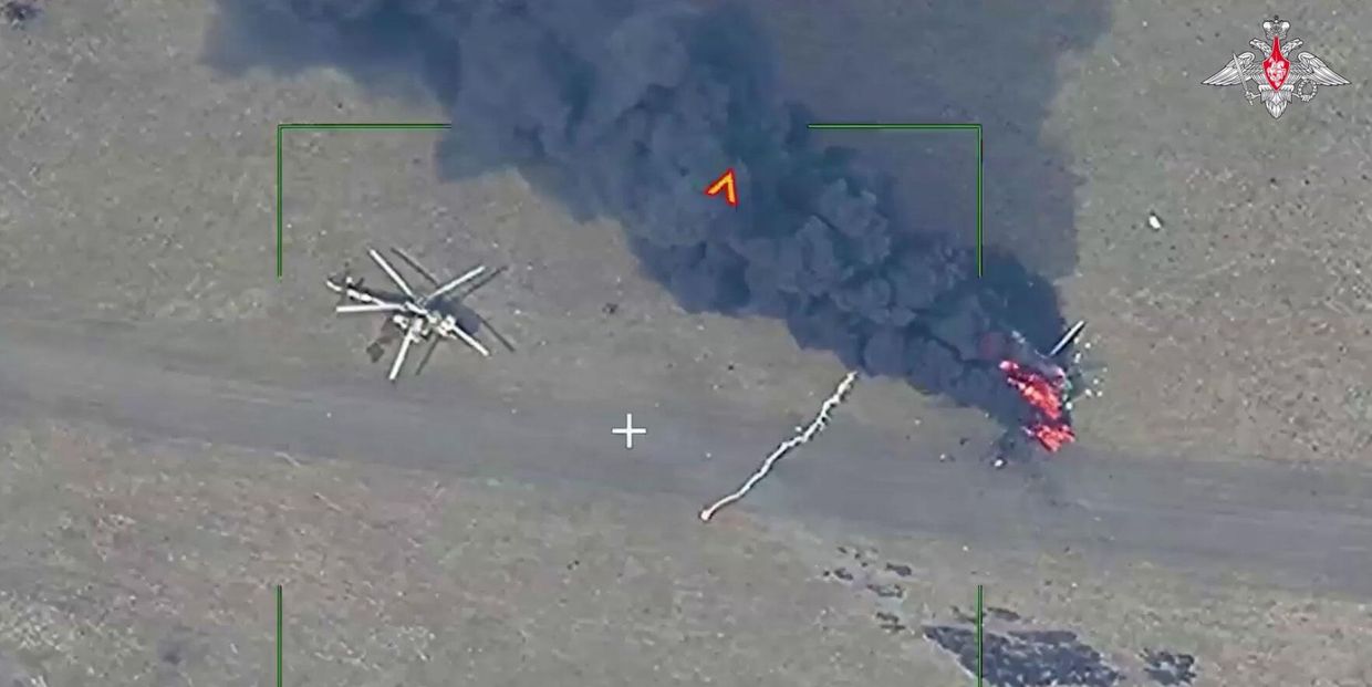 Украинские вертолеты на востоке Украины