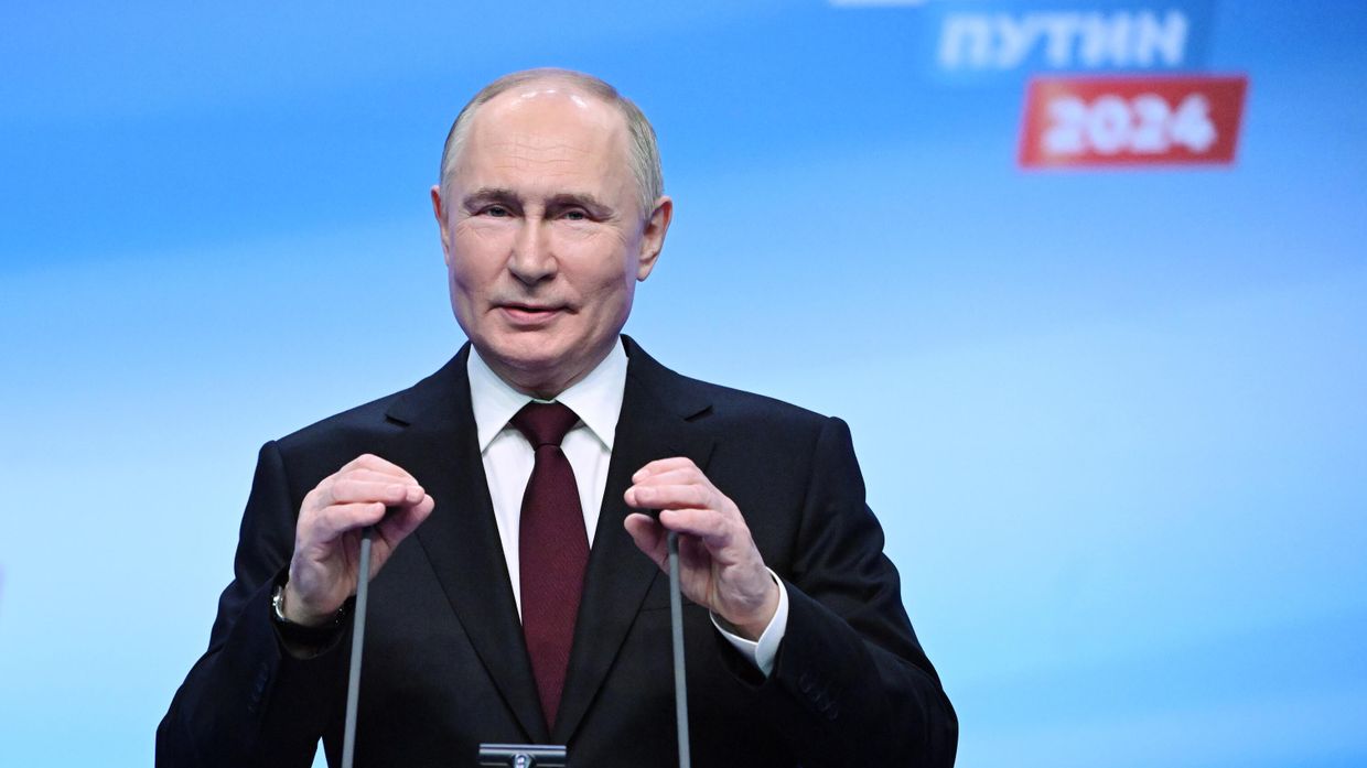 Владимир Путин встретился с доверенными лицами в избирательном штабе 18 марта 2024 года