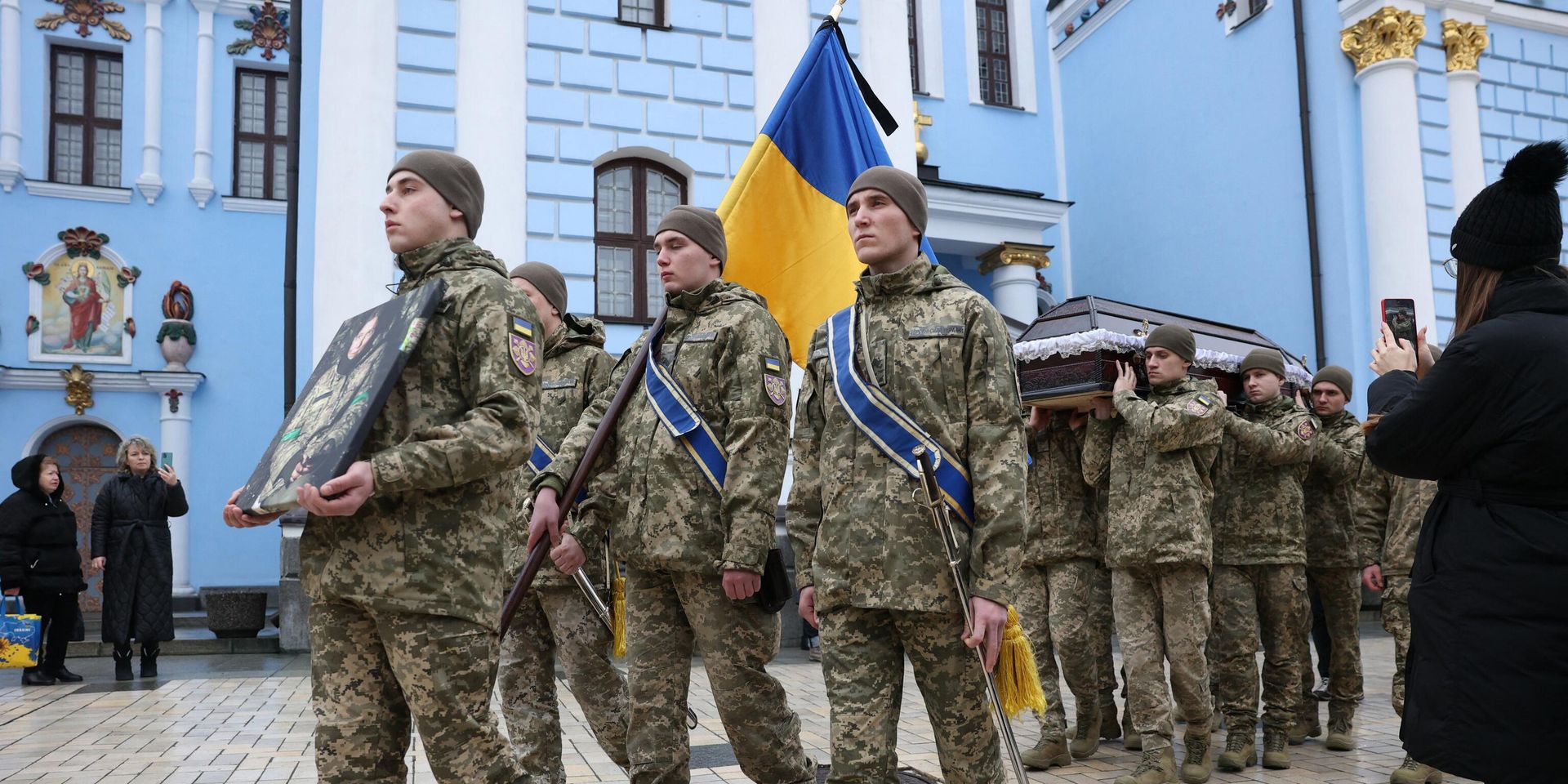 Похоронная церемония гражданки Германии Дианы Вагнер в Киеве. Архивная фотография - ИноСМИ, 1920, 20.03.2024