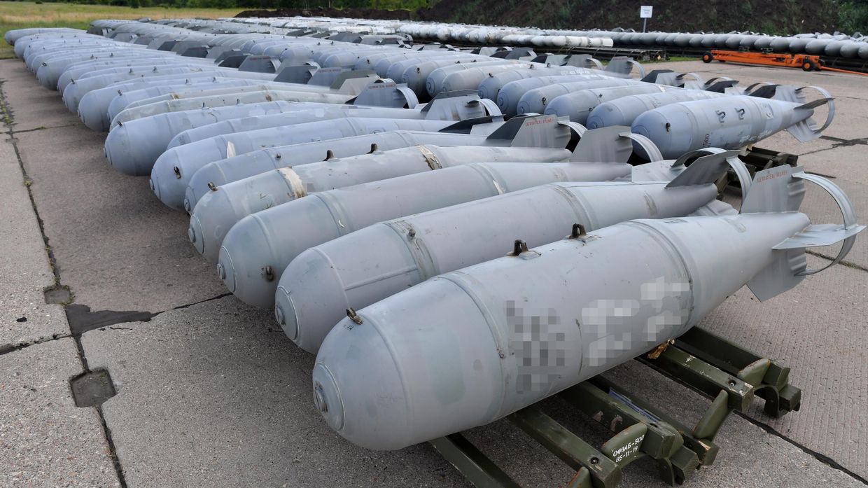 Боеприпасы истребителей-бомбардировщиков ВКС России Су-34, задействованных в специальной военной операции