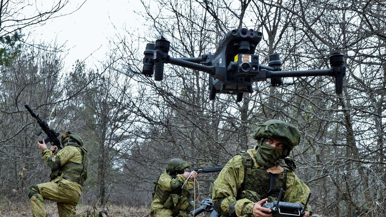 Военнослужащие боевого расчёта БПЛА