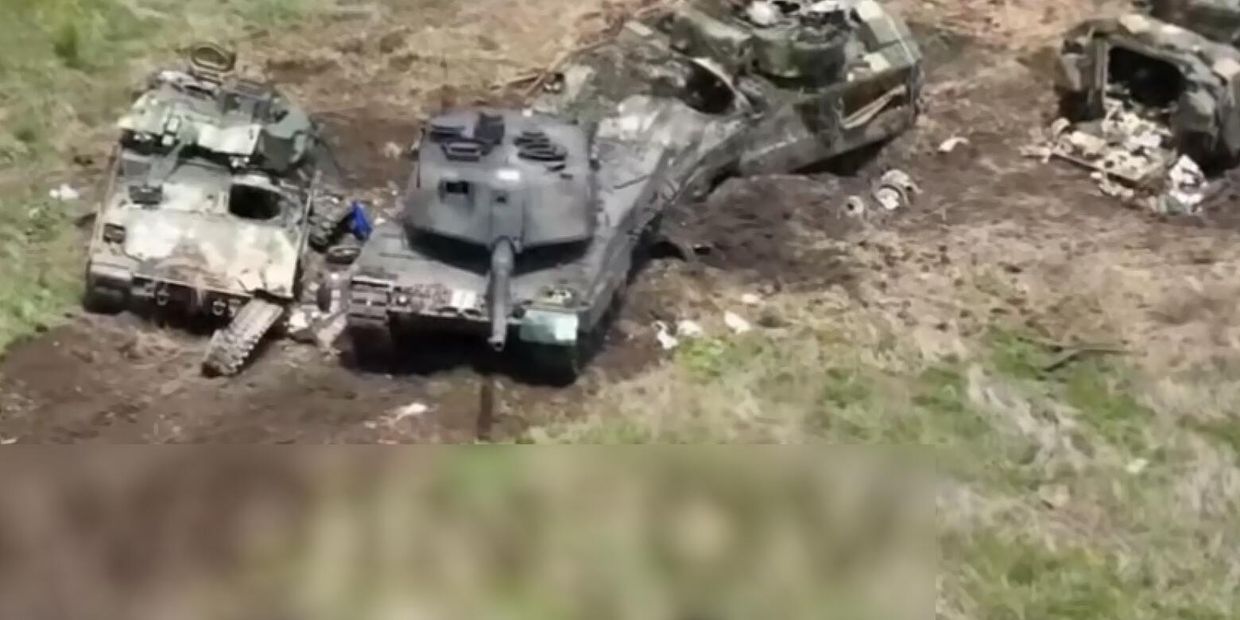 Подбитая тяжелая техника ВСУ