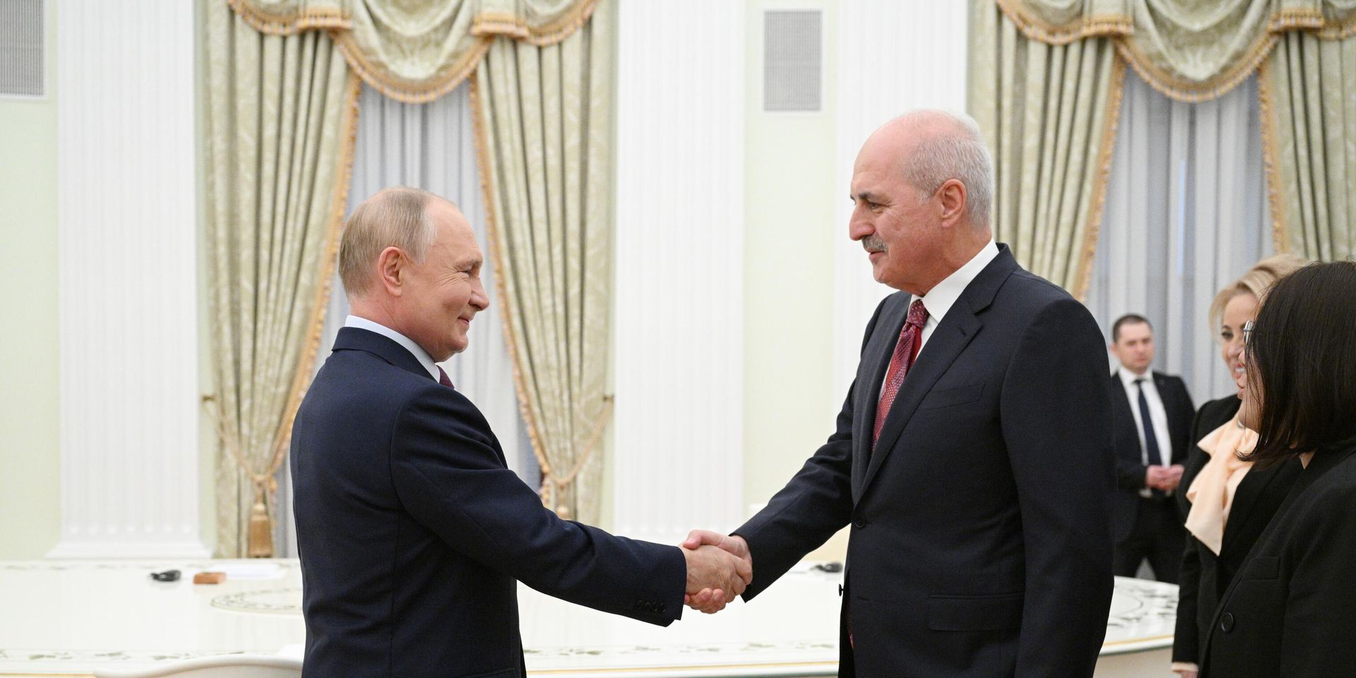 Президент Владимир Путин встретился со спикером парламента Турции Нуманом Куртулмушем - ИноСМИ, 1920, 27.09.2024