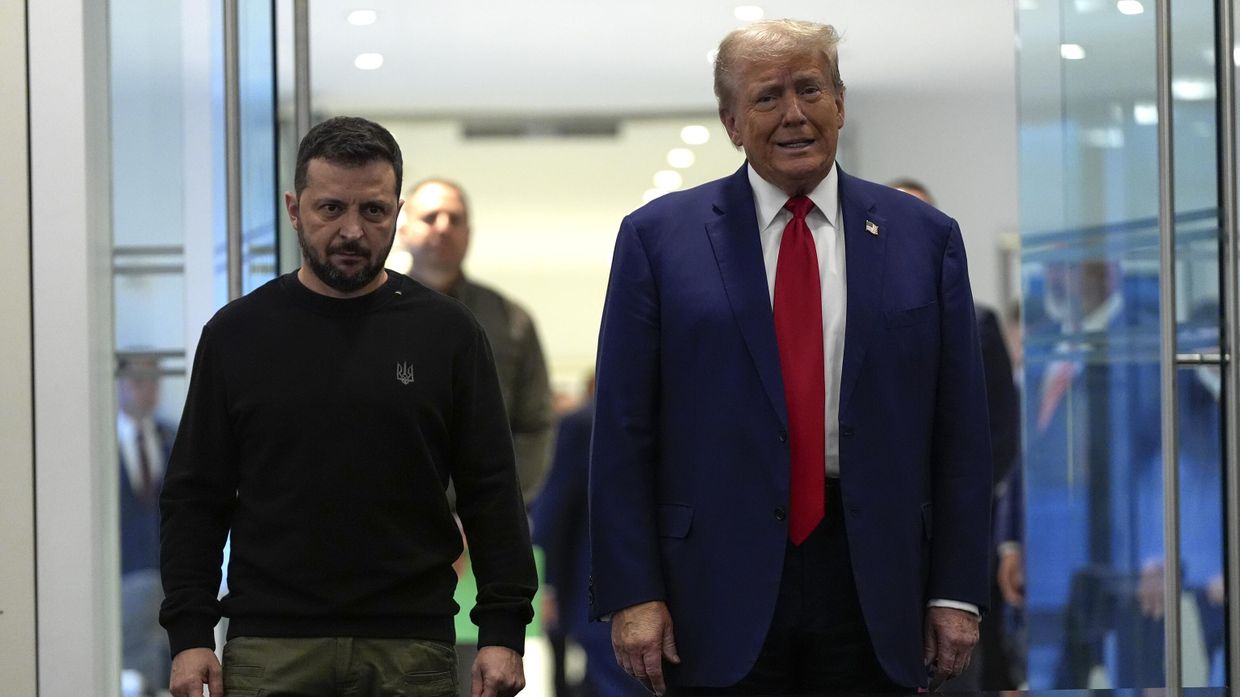 Дональд Трамп встретился с Владимиром Зеленским в Trump Tower 27 сентября 2024 года, в Нью-Йорке