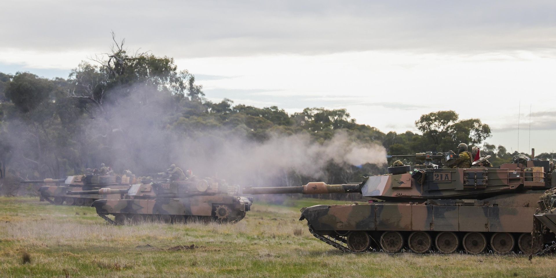 Учения австралийской армии на танках M1A1 Abrams на военном полигоне Пакапуньял, Австралия, 26 июня 2024 года. - ИноСМИ, 1920, 28.06.2025