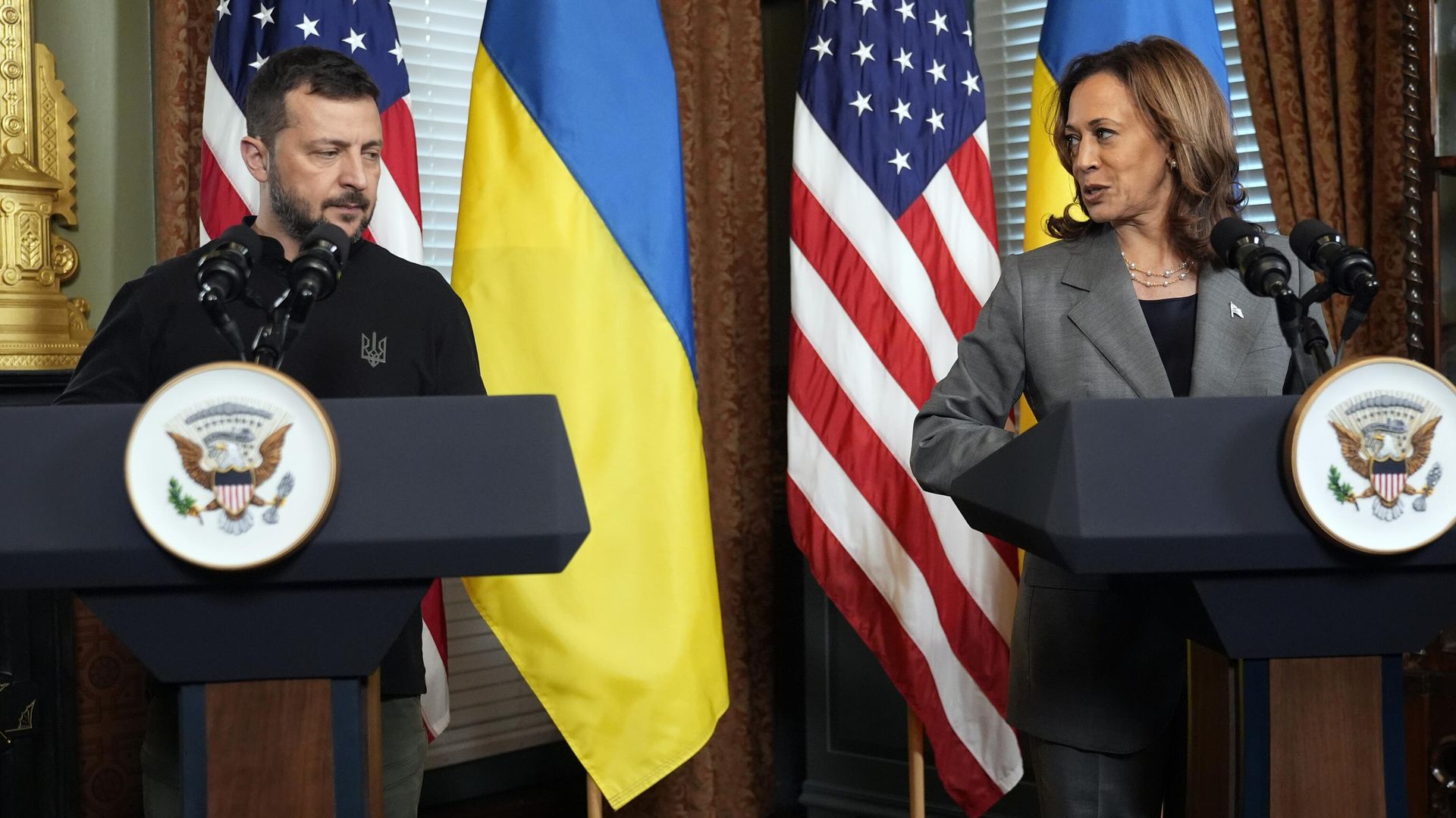 Вице-президент США Камала Харрис встречается с Владимиром Зеленским в комплексе Белого дома в Вашингтоне - ИноСМИ, 1920, 02.11.2024