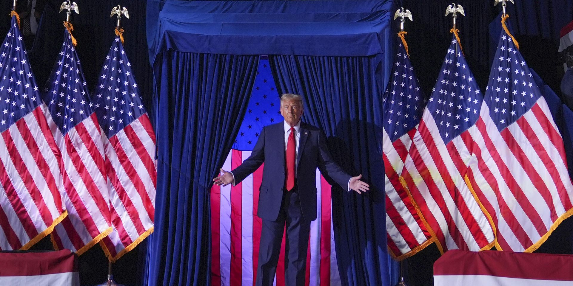 Кандидат в президенты США Дональд Трамп на предвыборном митинге - ИноСМИ, 1920, 13.01.2025