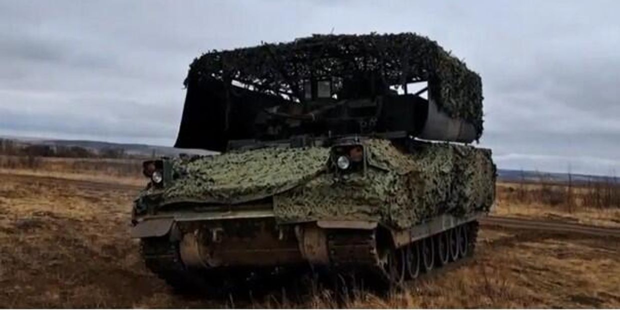 Трофейный украинский M2 Bradley.