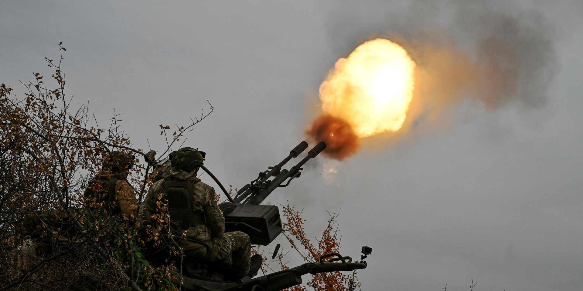 Боевая работа расчета зенитной установки ЗУ-23 группировки войск Центр на Красноармейском направлении СВО - ИноСМИ, 1920, 16.01.2025