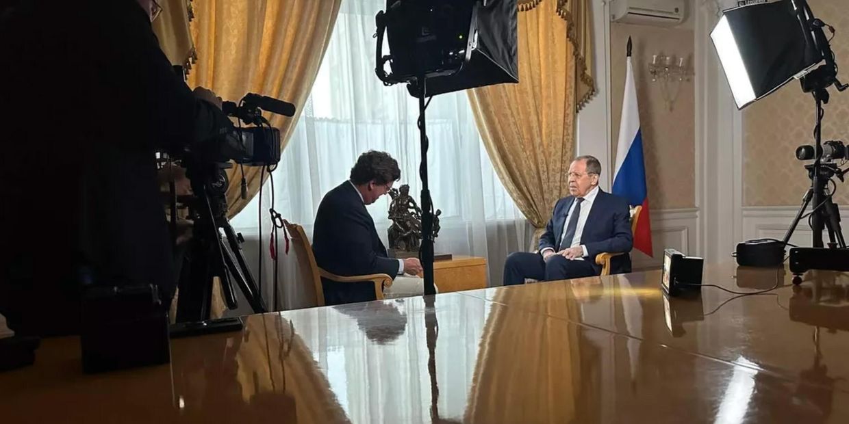 Интервью Министра иностранных дел России С.В. Лаврова американскому обозревателю Т. Карлсону