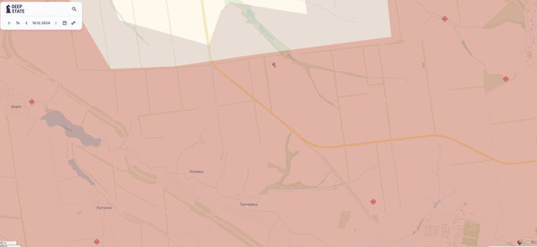 Ситуация вблизи Петровки (Фото: DeepStateMAP)