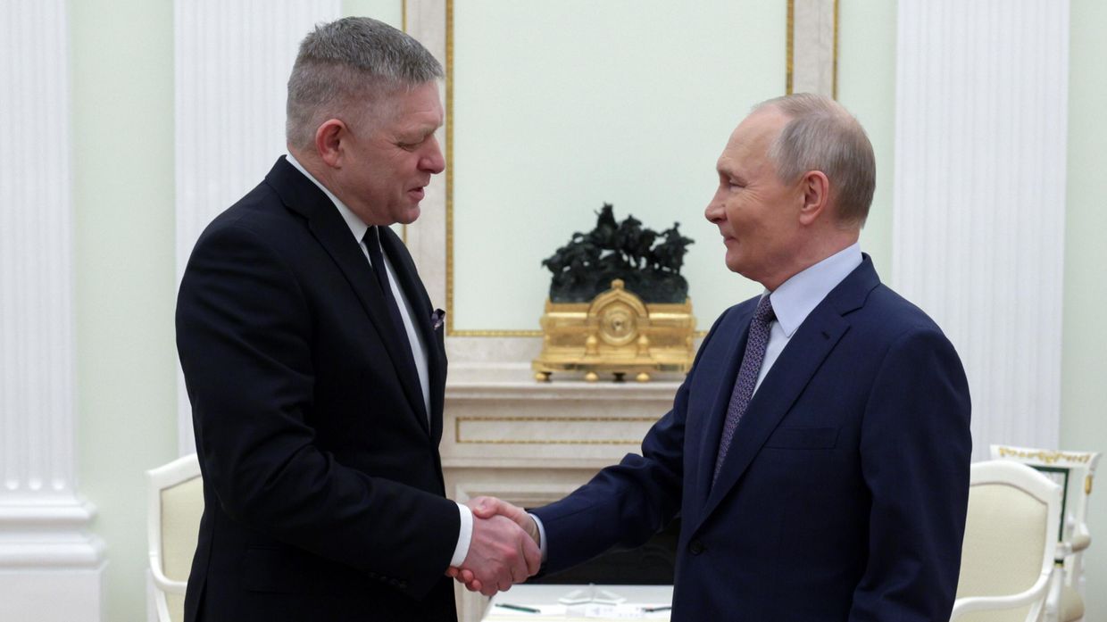 Президент Владимир Путин провел переговоры с премьер-министром Словакии Робертом Фицо 22 декабря 2024 года